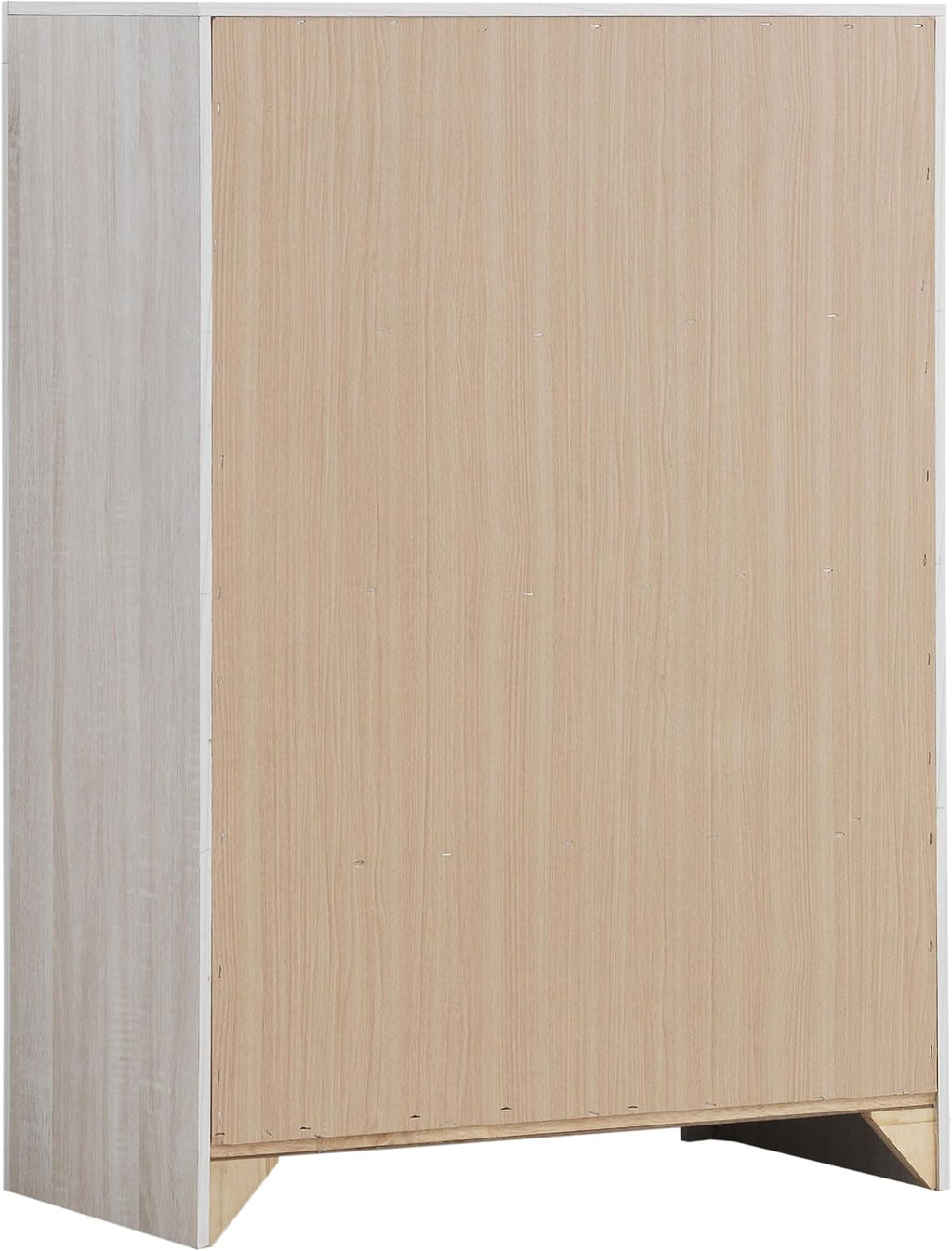 Coaster Home Furnishings Brantford Farmhouse 5-Piece Bedroom Set Eastern King Size Panel Bed Frame 52-inch Headboard Coastal White 207051KE-S5