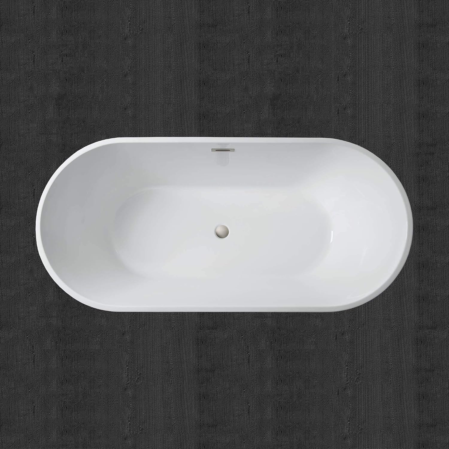 WOODBRIDGE B0013-B/N-Drain &O Bathtub, Brushed Nickel