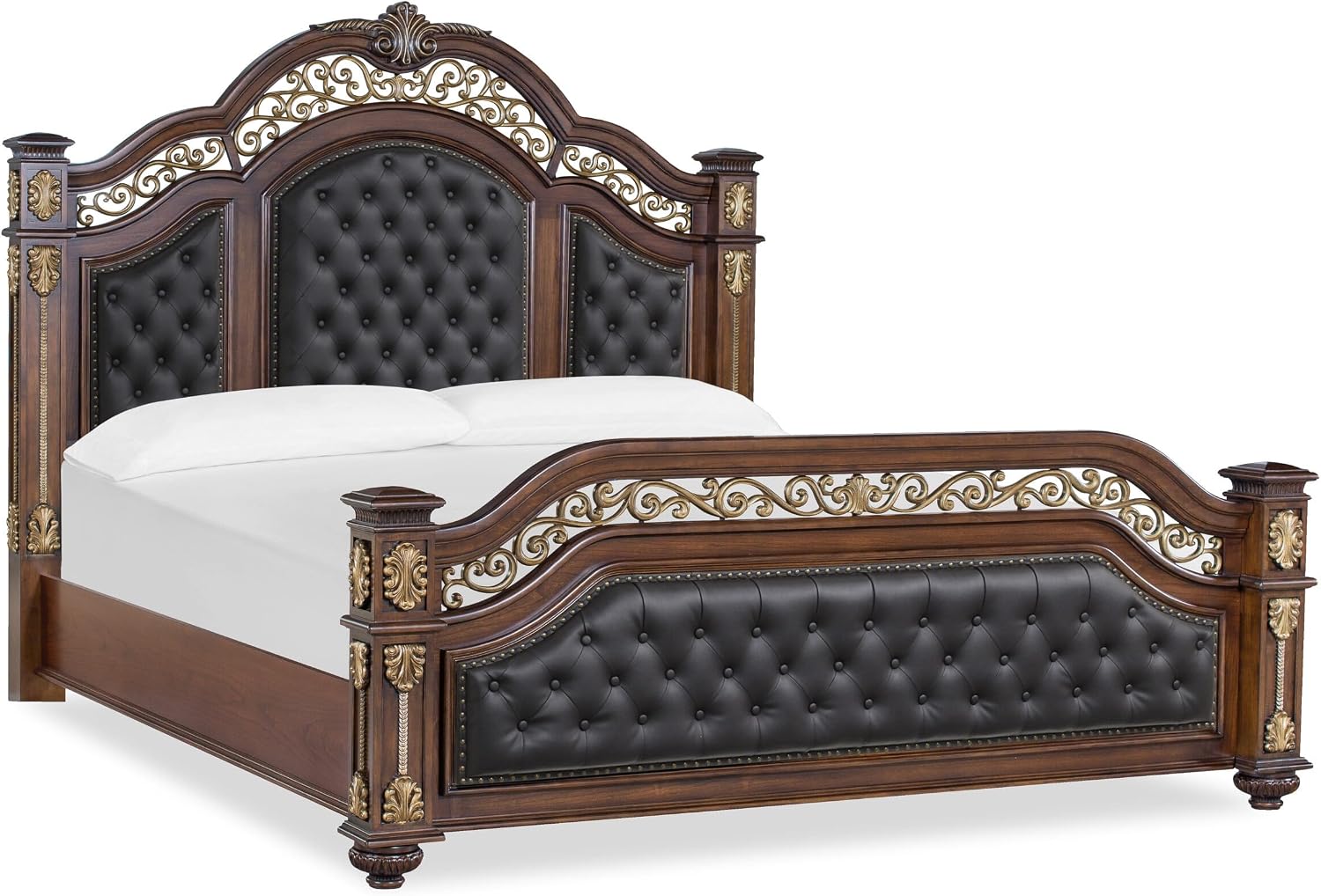 First of a Kind Marya Cherry Queen 5 Piece Bedroom Set