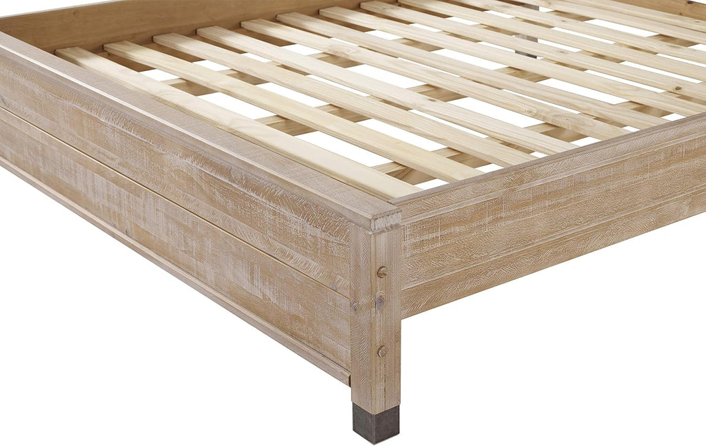 Camaflexi Baja Platform Bed, Full Size, Brown
