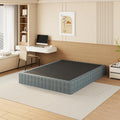 NHODIR 9 Inch King Box Spring, High Profile Box Spring King Size Heavy Duty Metal Mattress Foundation with Upholstered Fabric Cover, Easy Assembly
