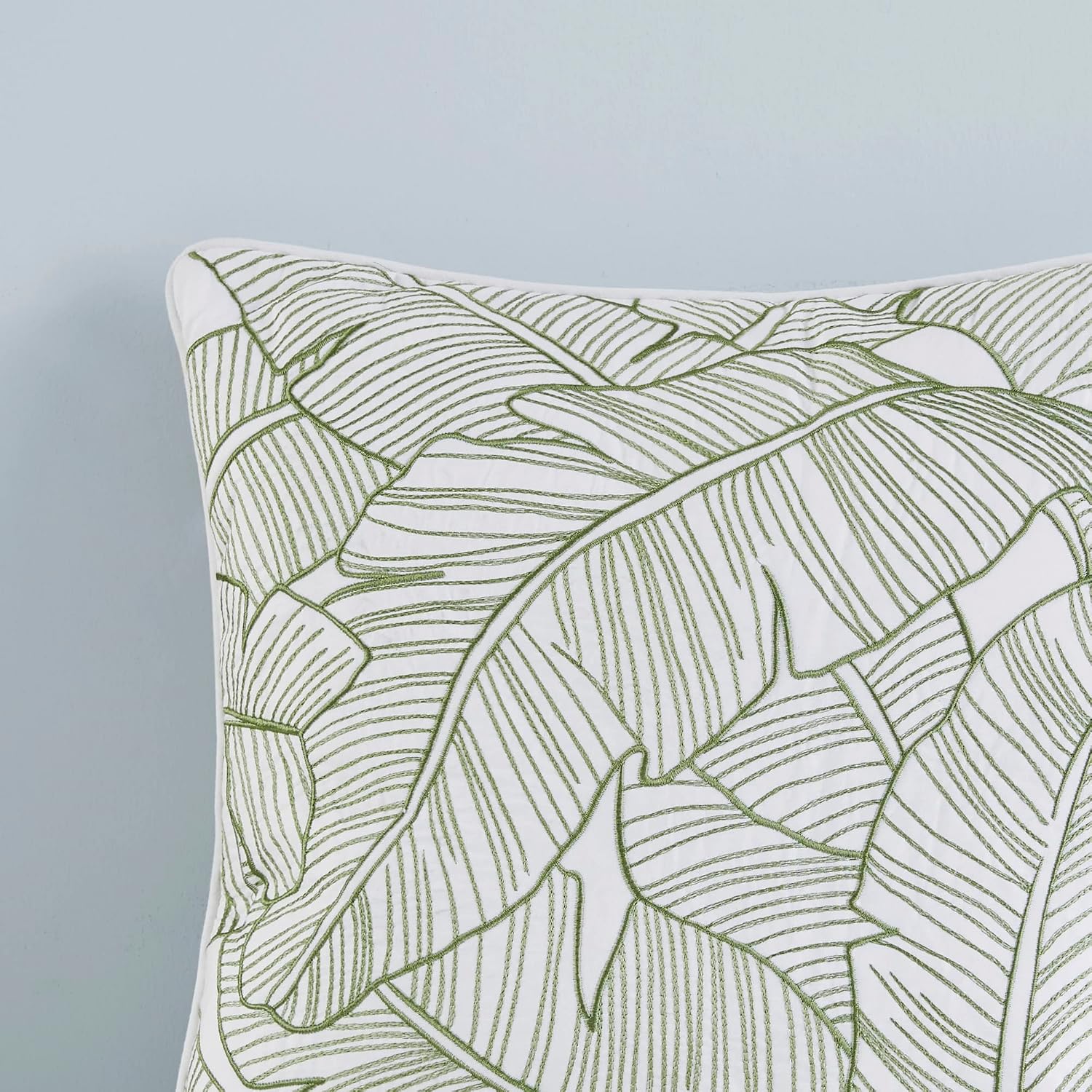 Harbor House 100% Cotton Duvet Cover, Coastal, Beach Cottage Design, All Season, Breathable Comforter Tropical Bedding, Matching Shams, Lorelai Monstera Leaf Cal King (106'x90') 5 Piece
