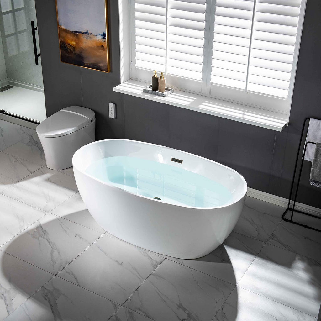 WOODBRIDGE BTA1518-ORB-Drain &O Bathtub, Oil-Rubbed Bronze