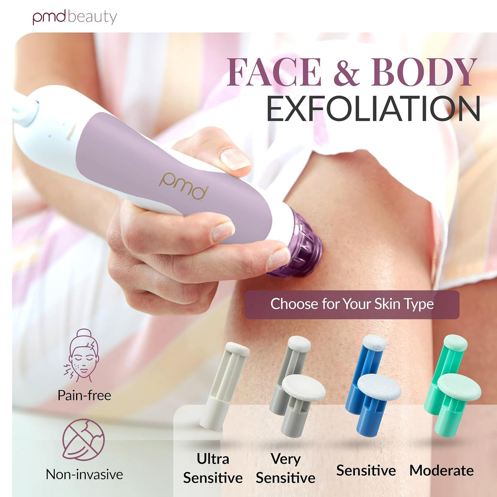 PMD Beauty Personal Microderm Classic - At-Home Use, Facial Exfoliator Tool, Microdermabrasion Machine Kit for Face and Body Skincare