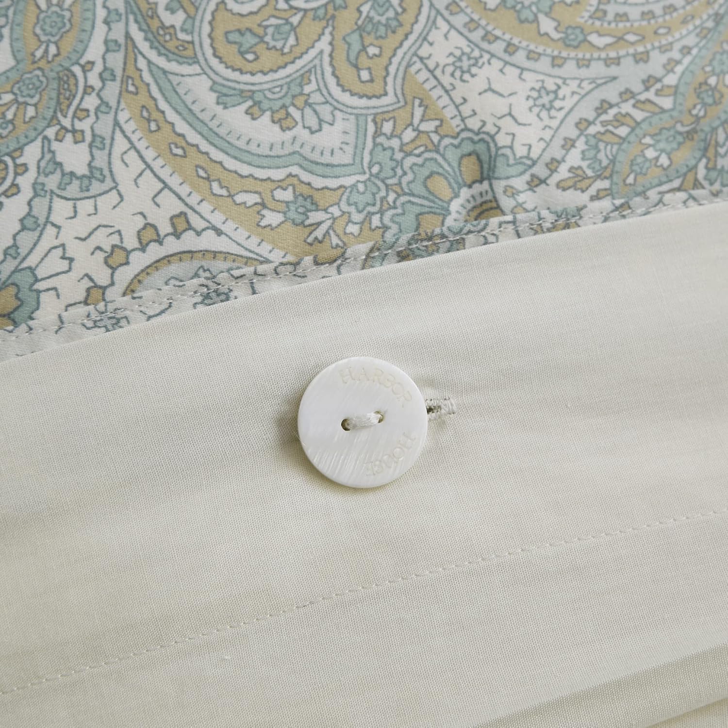 Harbor House 100% Cotton Duvet Cover, Ultra Soft, All Season Bedding Oversized Comforter Cover, Chelsea Paisley Blue King/Cal King (106'x90') 3 Piece