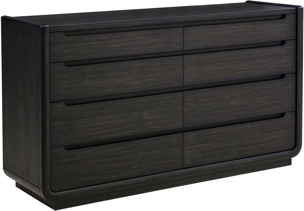 Coaster Home Furnishings - Leandro - Wood - 5-Piece Bedroom Set with Wingback Design, Tufted Detail and Recessed Pulls - Bedroom - Queen Size - Burnished Black - 222491Q-S5