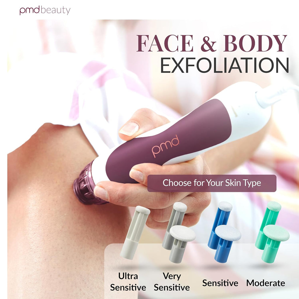 PMD Beauty Personal Microderm Classic - At-Home Use, Facial Exfoliator Tool, Microdermabrasion Machine Kit for Face and Body Skincare