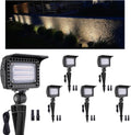 Gardenreet Outdoor Low Voltage LED Flood Lights - 12W 12V Landscape Wall Wash Lights, IP65 Waterproof Angle Adjustable Aluminum Brown Hardwired for Wall House Patio Backyard 6 Pack