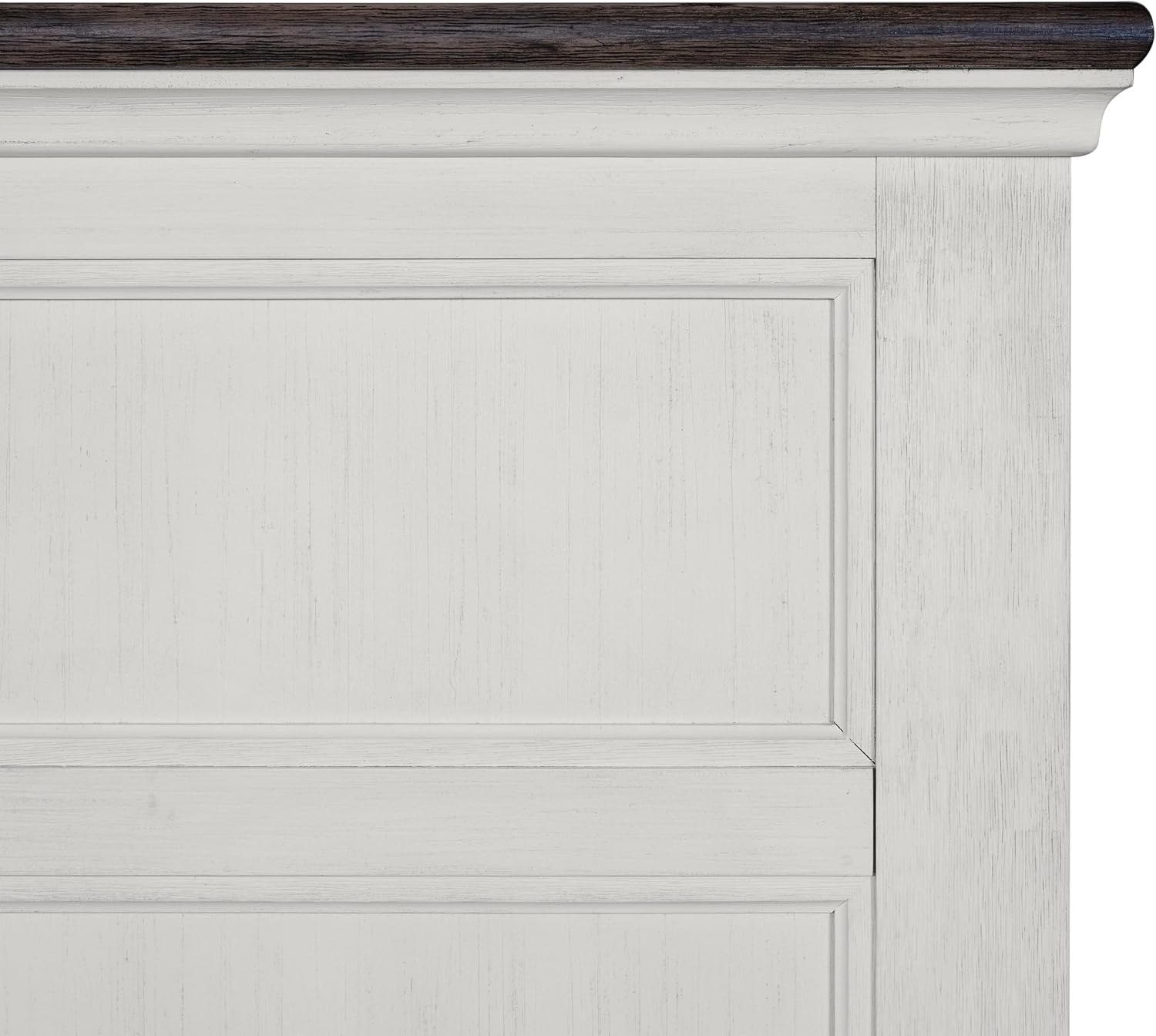Furniture of America Roden Modern Solid Wood 5-Piece Bedroom Set with Storage Footboard, USB Chargers on Nightstand, Drop Handle Pulls, No Box Spring Needed, King, White