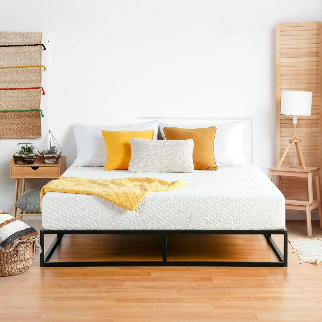 PrimaSleep Queen Mattress, 6 Inch Gel Memory Foam Mattress, Gel Infused for Comfort and Pressure Relief, CertiPUR-US Certified, Bed-in-a-Box, Medium Firm, Queen Size
