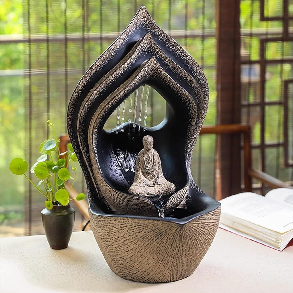 Tabletop Fountain New Chinese Style Flowing Water Decoration, Home, Office, Living Room, Porch, Desktop Decoration, Fountain Landscape Desktop Fountain