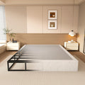 NHODIR King Box Spring, 8 Inch Box Springs King Size Bed Base,Black Heavy Duty Metal Mattress Foundation with Cover, Noise Free,Easy Assembly