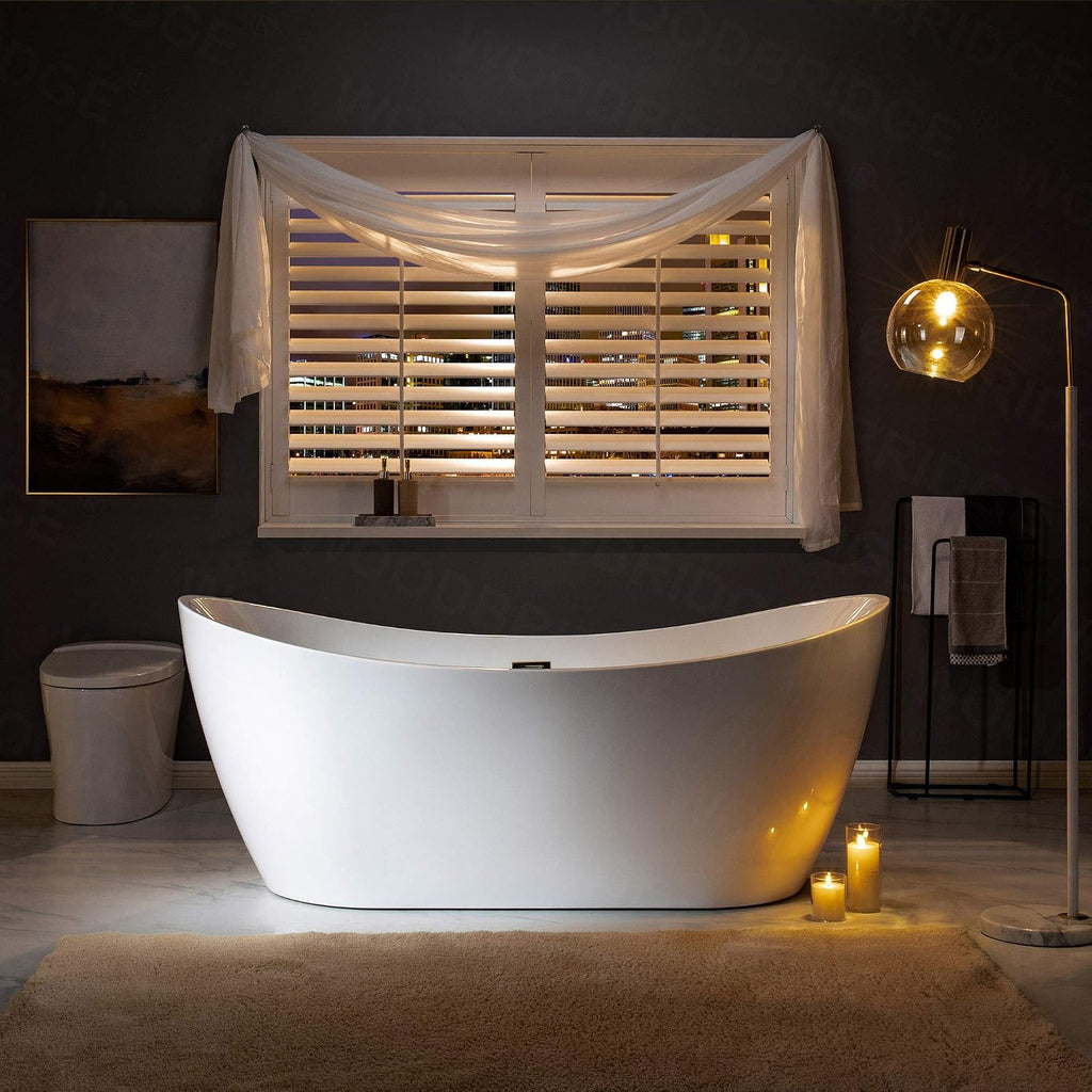 WOODBRIDGE BTA1517-ORB-Drain &O+F0010ORBVT BATHTUB, With ORB Drian