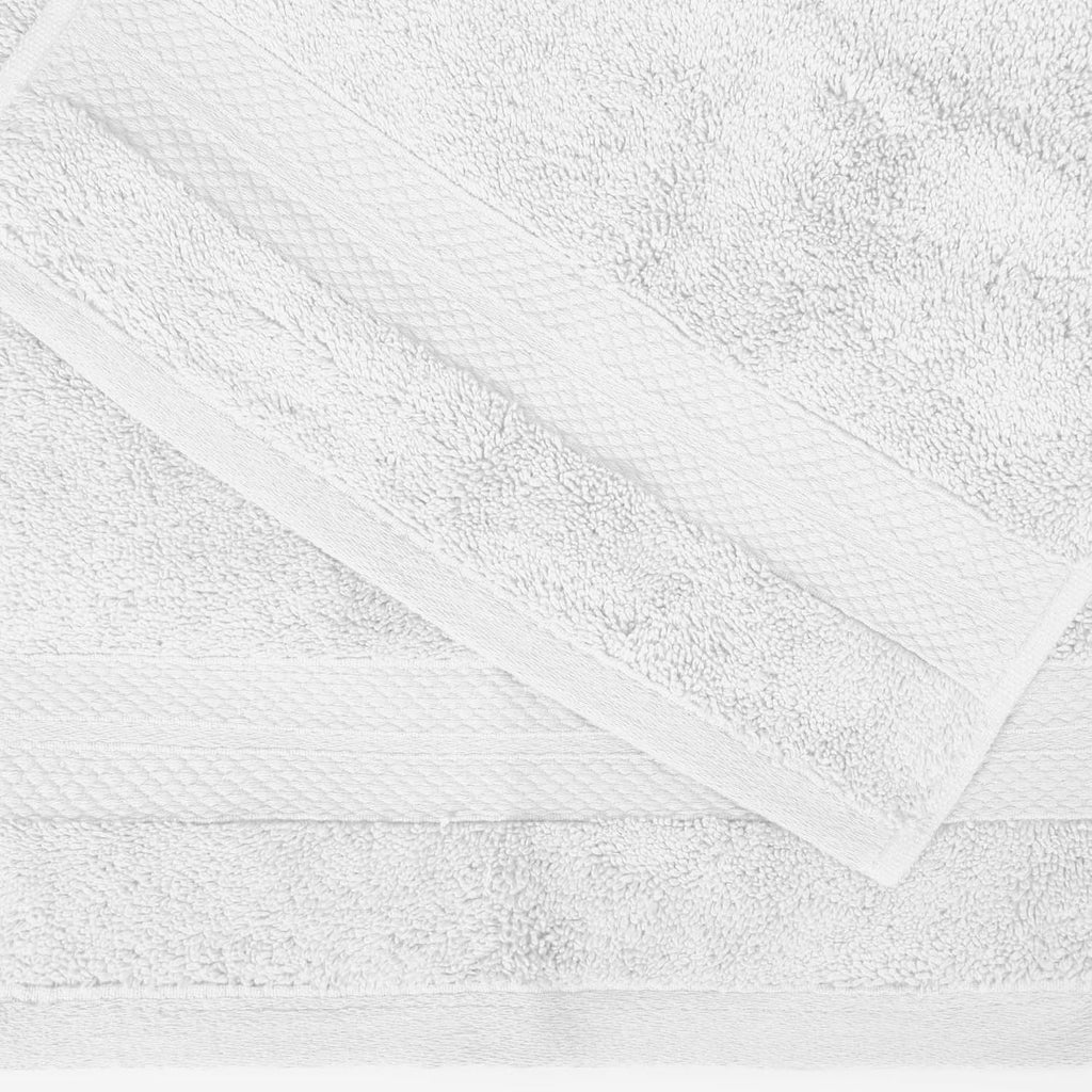 Superior Turkish Cotton Bath Towel Set of 4, Body Towels for Shower, Guest Bath, Home Bathroom Essentials, Quick Drying, Thick, Soft, Plush Heavyweight, Spa, Hotel, Resort, Aria Collection, White