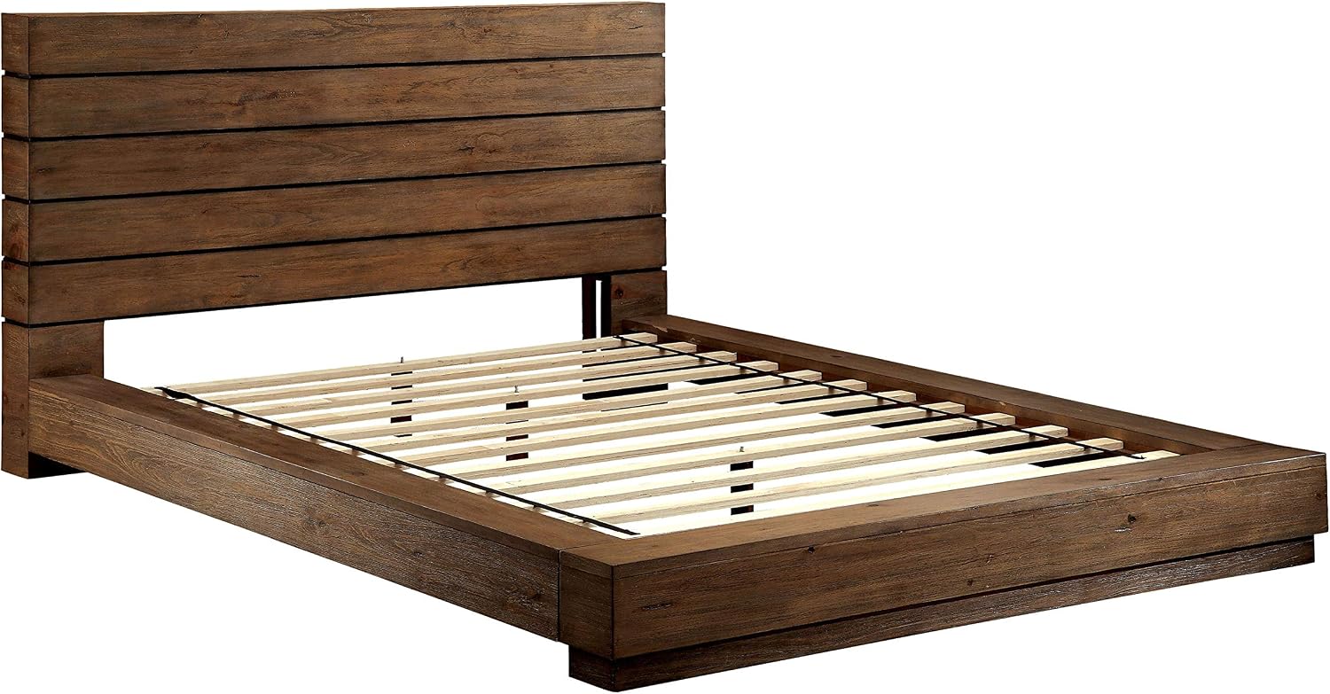 24/7 Shop at Home Bedroom set, King, Oak Coimbra Rustic Natural Tone