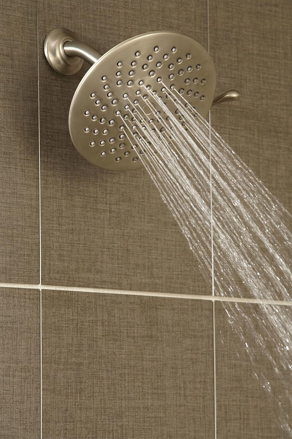 Moen S6320EPBN Velocity Eco-Performance Two-Function Rain Shower Shower Head with Immersion Technology, 8-Inch, Brushed Nickel