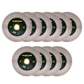 Tile Diamond Saw Blade -10pcs 4'/105mm Dual-Purpose Diamond Cutting Disc,Angel Grinder Blade Arbor 7/8'-5/8' for Cutting and Grinding Ceramic Tiles,Porcelain,Granite,Marble