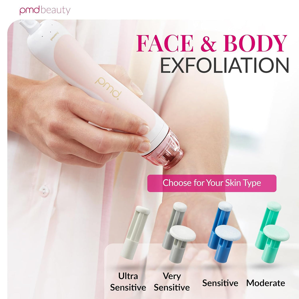 PMD Beauty Personal Microderm Classic - At-Home Use, Facial Exfoliator Tool, Microdermabrasion Machine Kit for Face and Body Skincare