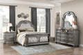 Traditional Style 5-Piece King Size Formal Bed Set Gray Finish Carving Wood Luxury Bedroom Furniture