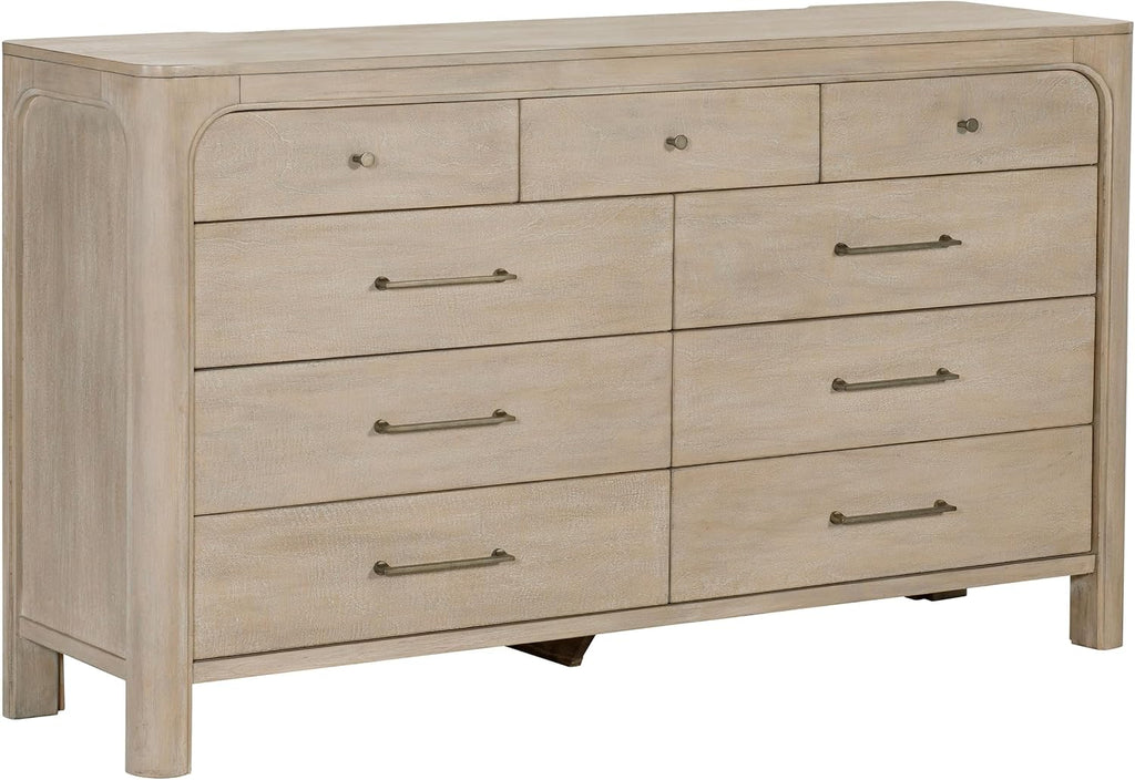 Coaster Home Furnishings - Solano - Wood - 5-Piece Bedroom Set with Arched Frame, Dual USB Ports and Upholstered Headboard - Bedroom - Queen Size - Weathered Mango - 222521Q-S5