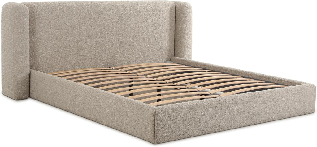 Tov Furniture Babette Tan Boucle Queen Bed