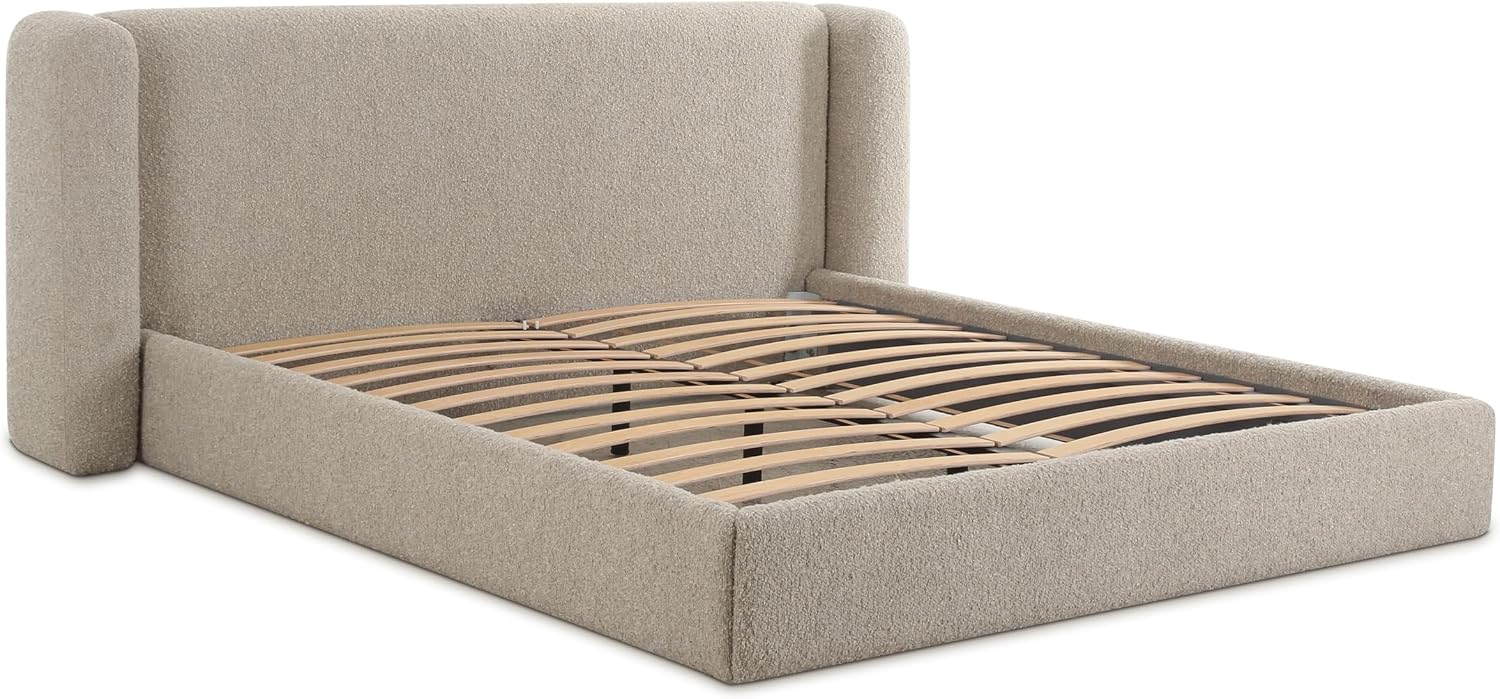 Tov Furniture Babette Tan Boucle Queen Bed