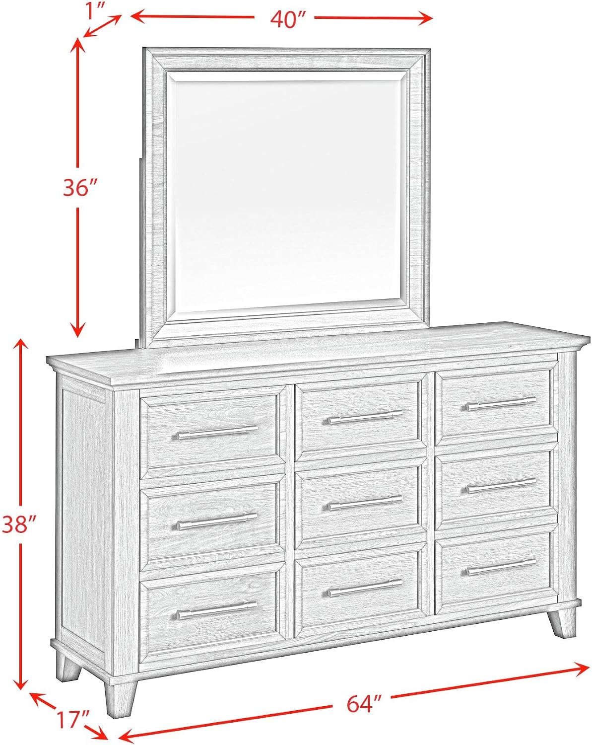 Picket House Furnishings Henrik King Storage 5PC Bedroom Set in Ivory