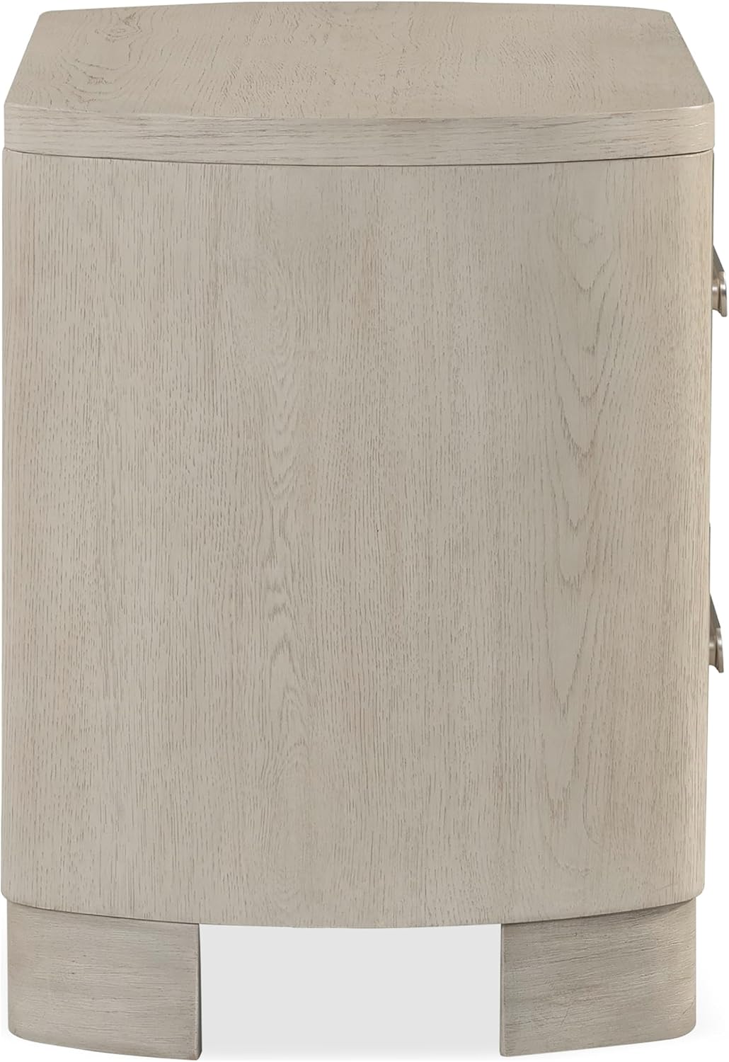 Furniture of America Nainsted Modern Wood 5-Piece Bedroom Set with Padded Headboard, USB Chargers on Nightstand, Metal Slide Glides, Rounded Edges, Box Spring Needed, King, White Oak