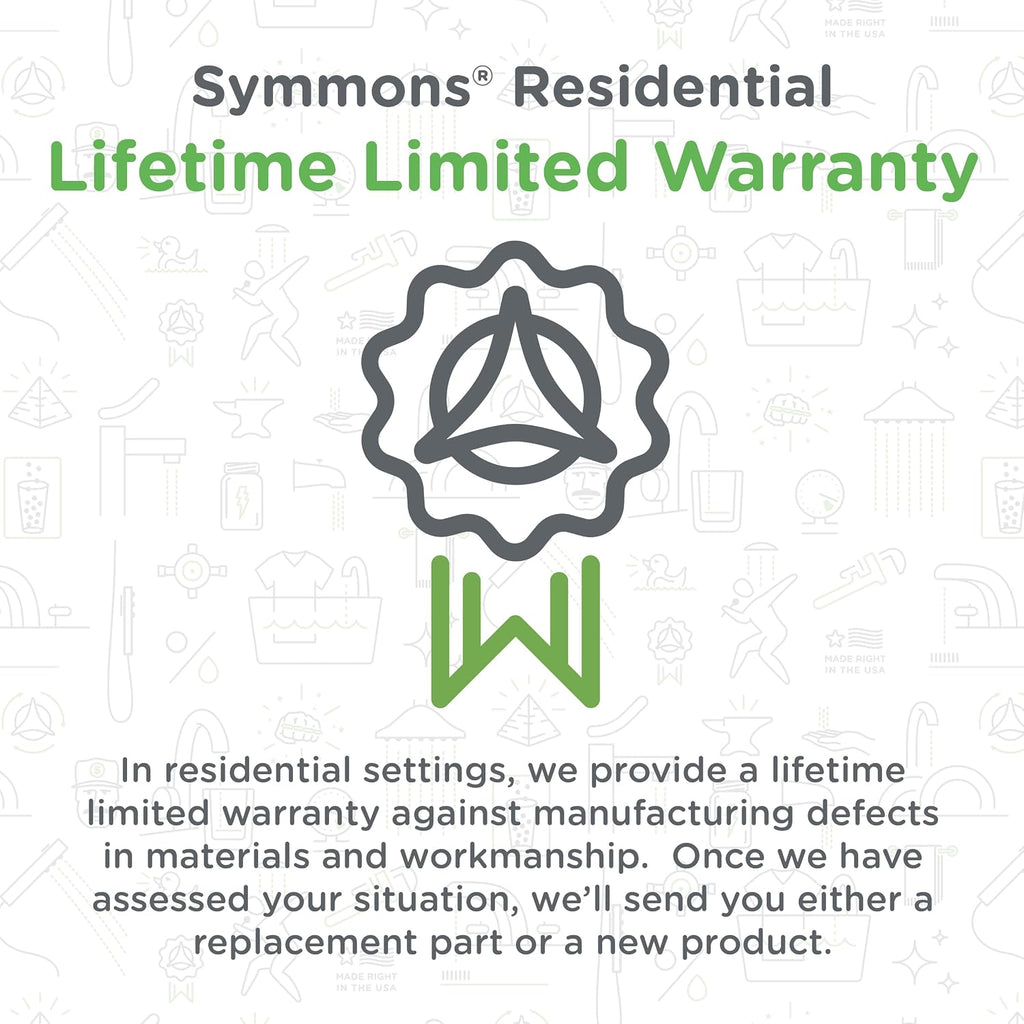 Symmons Birch Wall Mounted Shower Valve Trim with Volume Control Lever in Satin Nickel (Valve Not Included) - S5990STNTRM