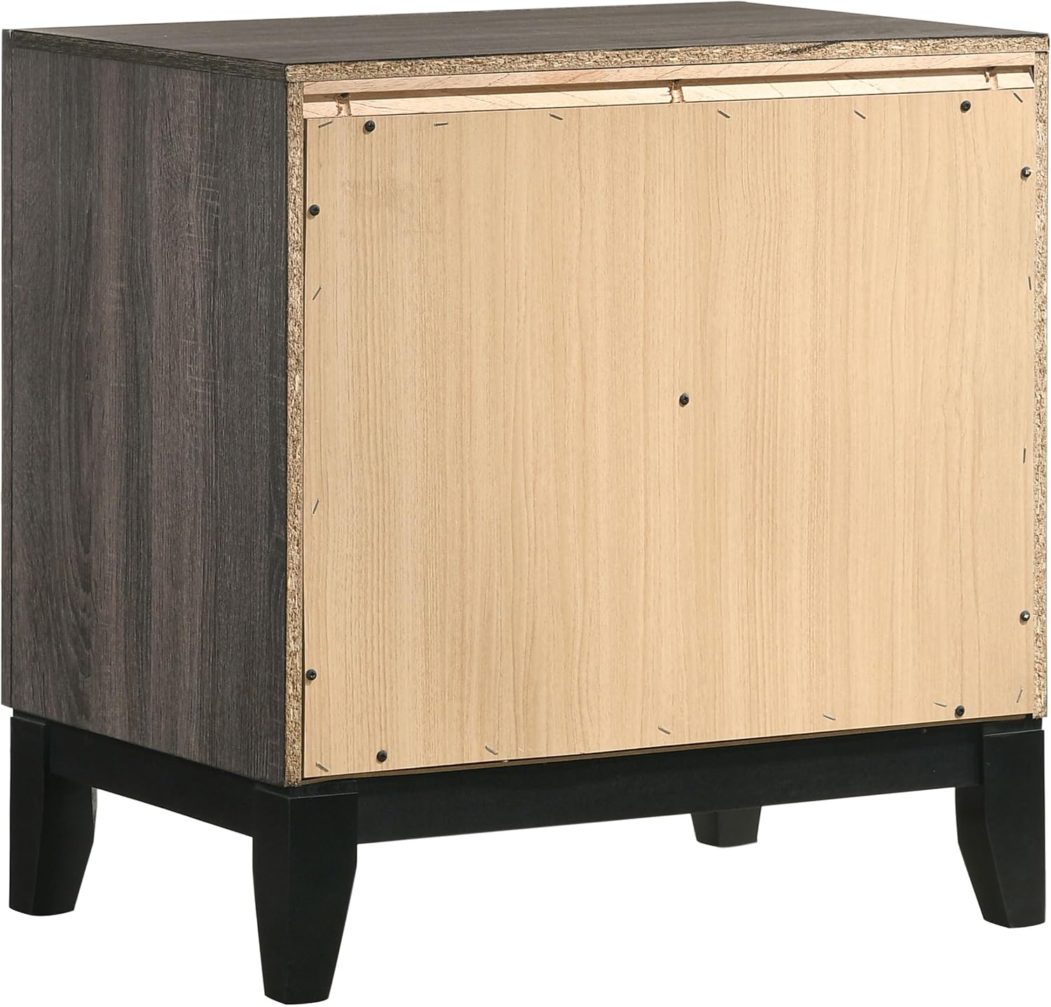 GOWE Carina Grey Oak and Black 5-Piece Eastern King Panel Bedroom Set