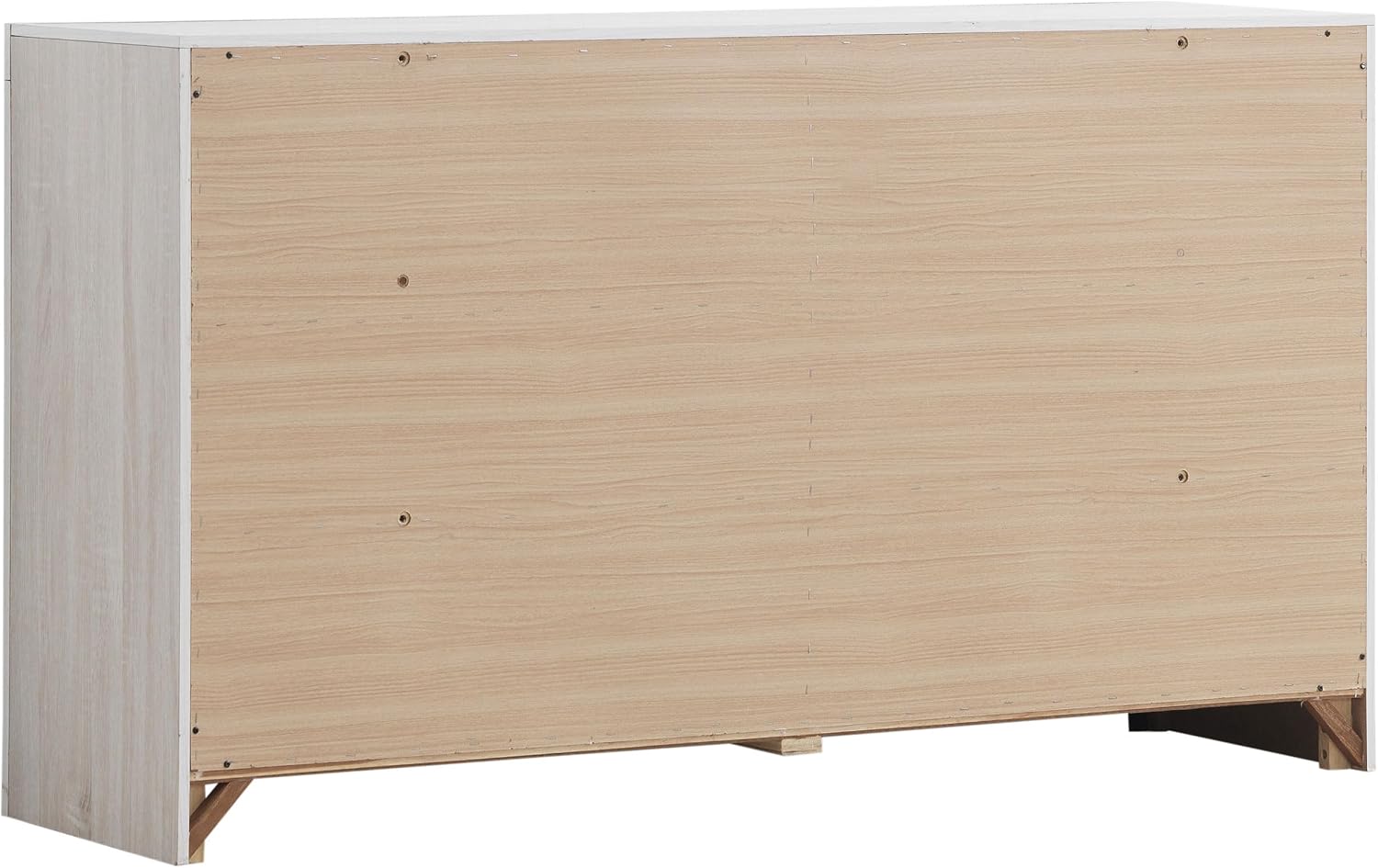 Coaster Home Furnishings Brantford Farmhouse 4-Piece Bedroom Set Queen Size Storage Panel Bed Frame 49-inch Headboard Coastal White 207050Q-S4