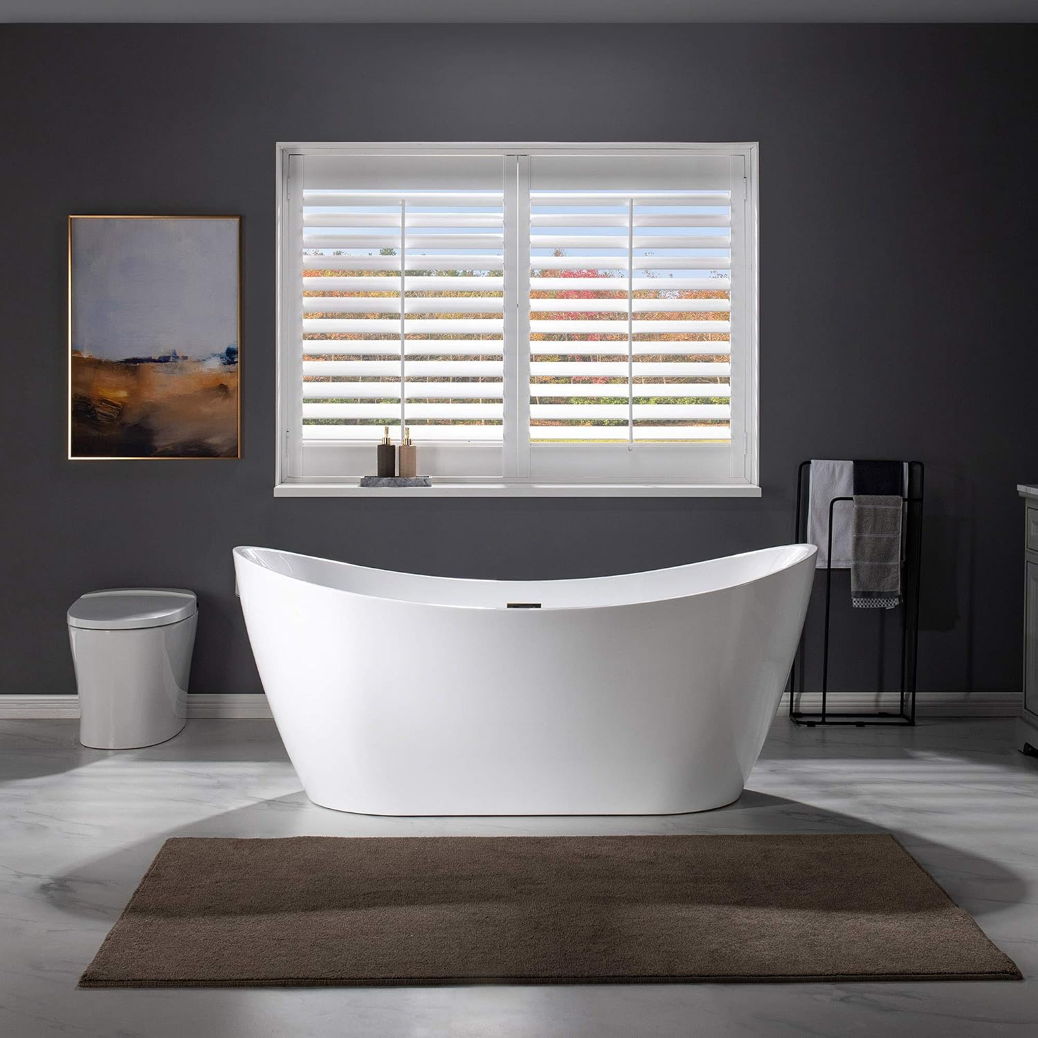 WOODBRIDGE BTA1515-ORB-Drain &O+F0010ORBSQ BATHTUB, With ORB Drian