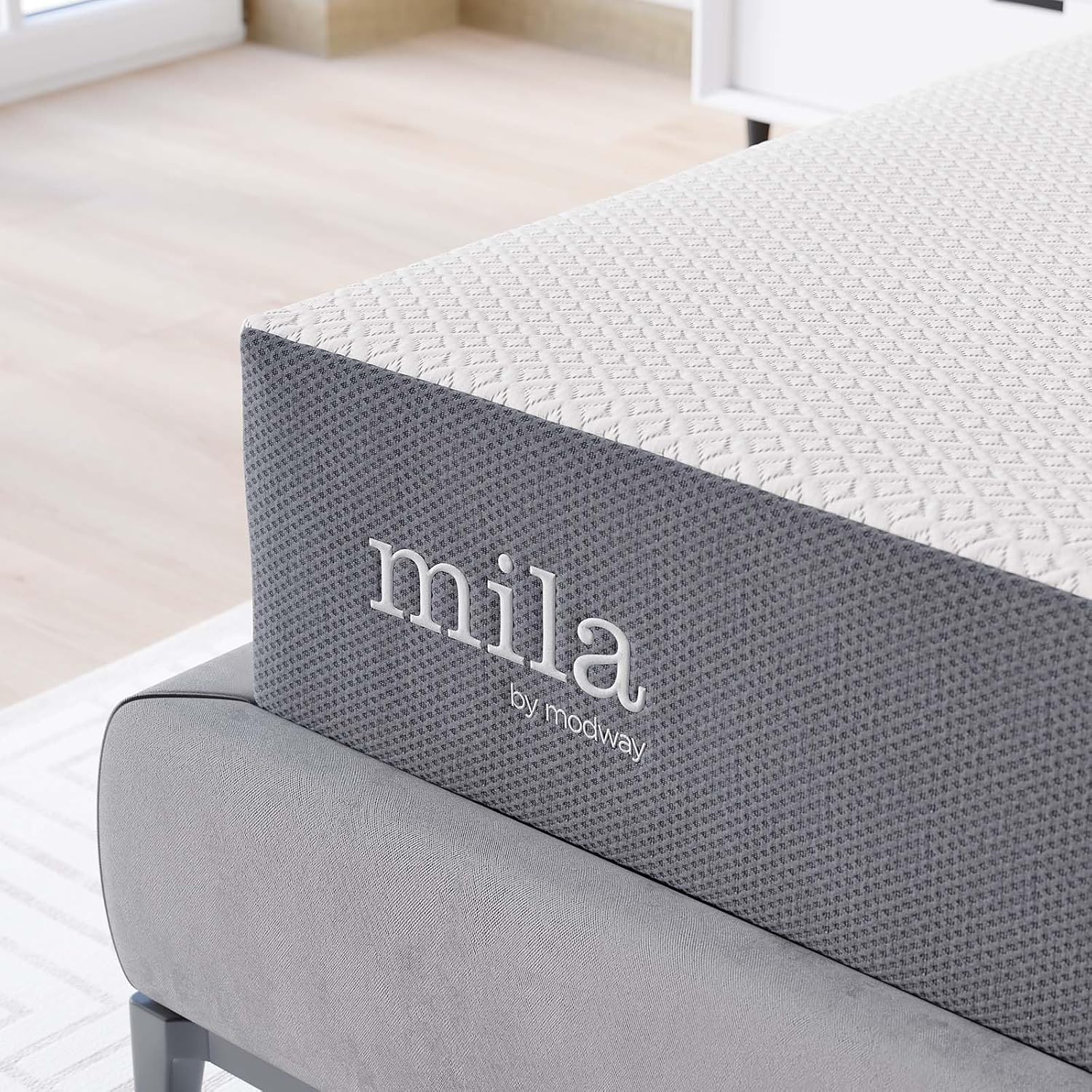 Modway Mila Firm 10' Fiberglass Free Memory Foam Queen Mattress