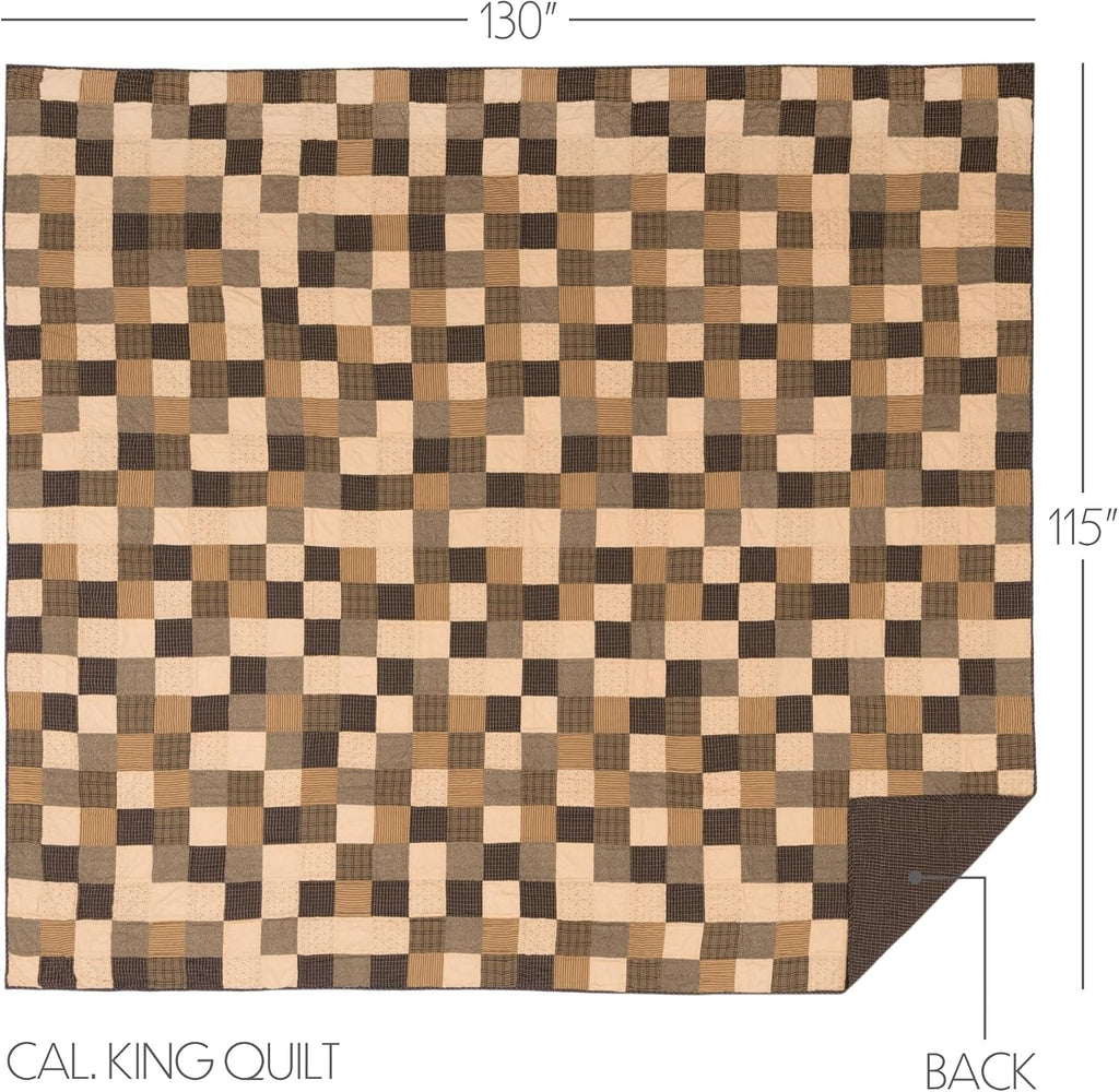 VHC Brands Kettle Grove 5 Piece California King Quilt Set (1 California King Quilt, 2 King Shams, 2 King Pillowcase)