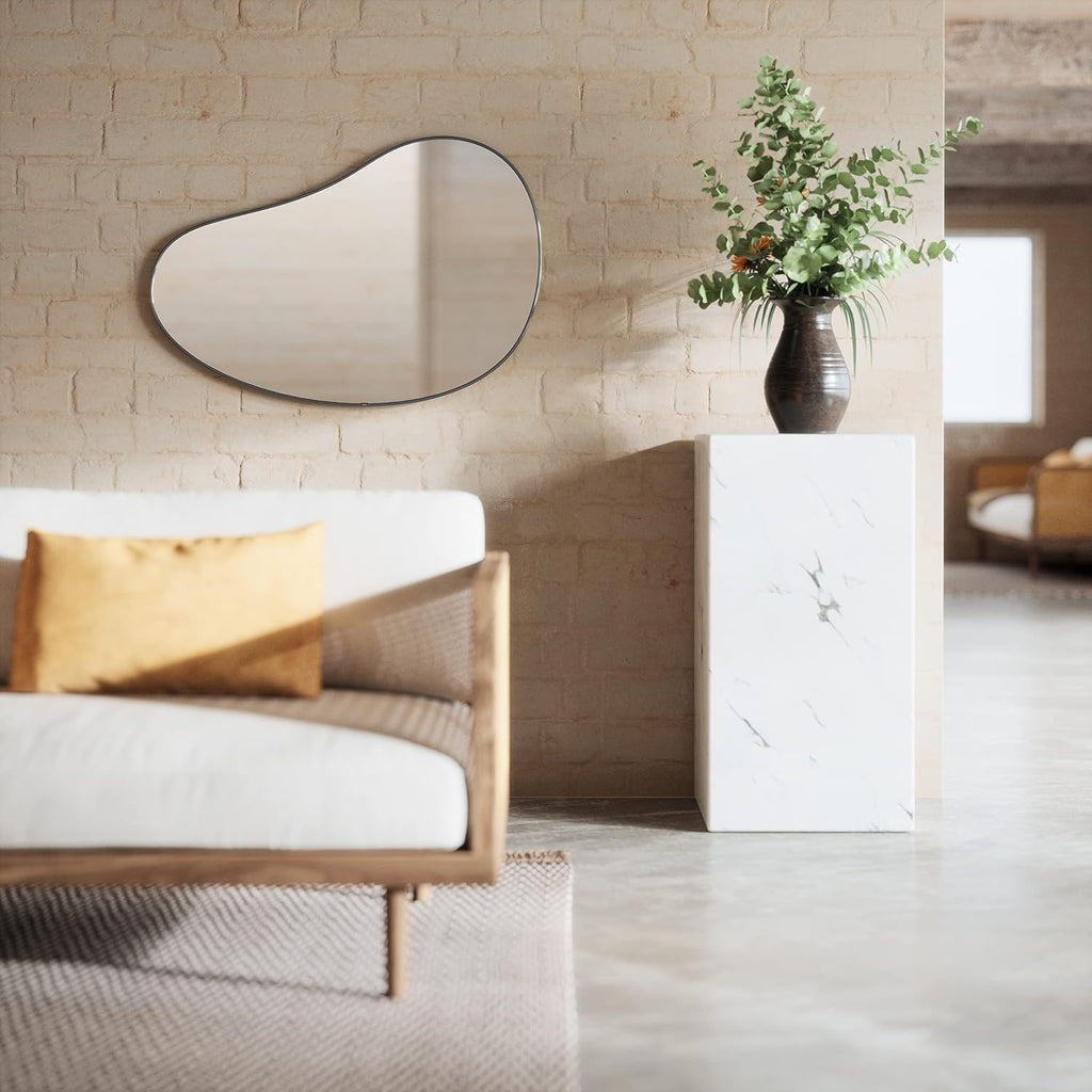 Umbra Pebble Wall Mirror 24x36' Modern Design, Titanium