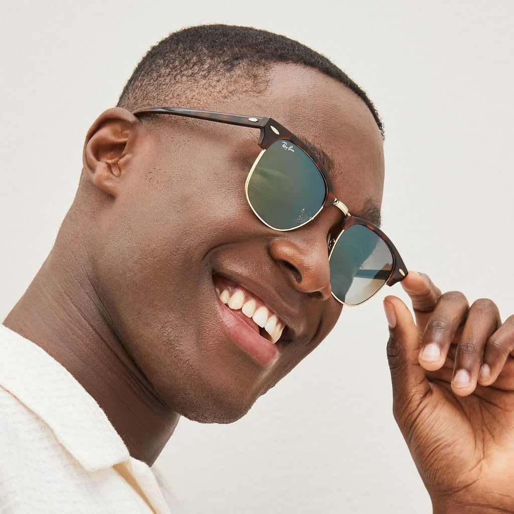 Ray-Ban RB3016 Clubmaster Classic Square Sunglasses for Men for Women