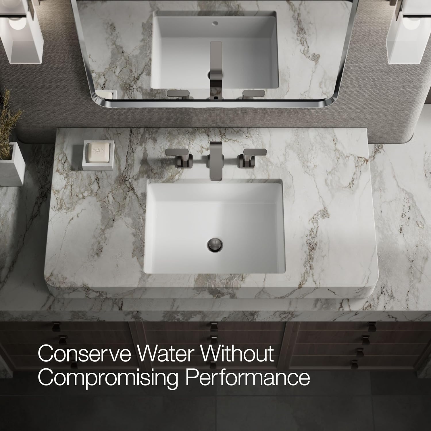 KOHLER K-23484-4K-TT PARALLEL® WS LAV FCT, LEVER 1.0 GPM, Vibrant Titanium
