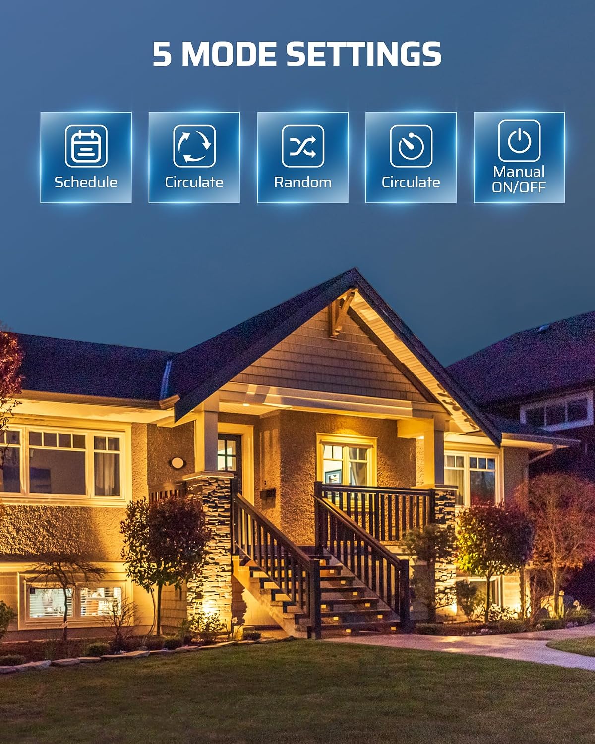 DEWENWILS 300W Wi-Fi Low Voltage Landscape Transformer with 3 Zones, 2.4Ghz Smart Low Voltage Transformer for Outdoor Lights, 120V AC to 12V/14V AC, Work with Alexa & Google Assistant, FCC Listed