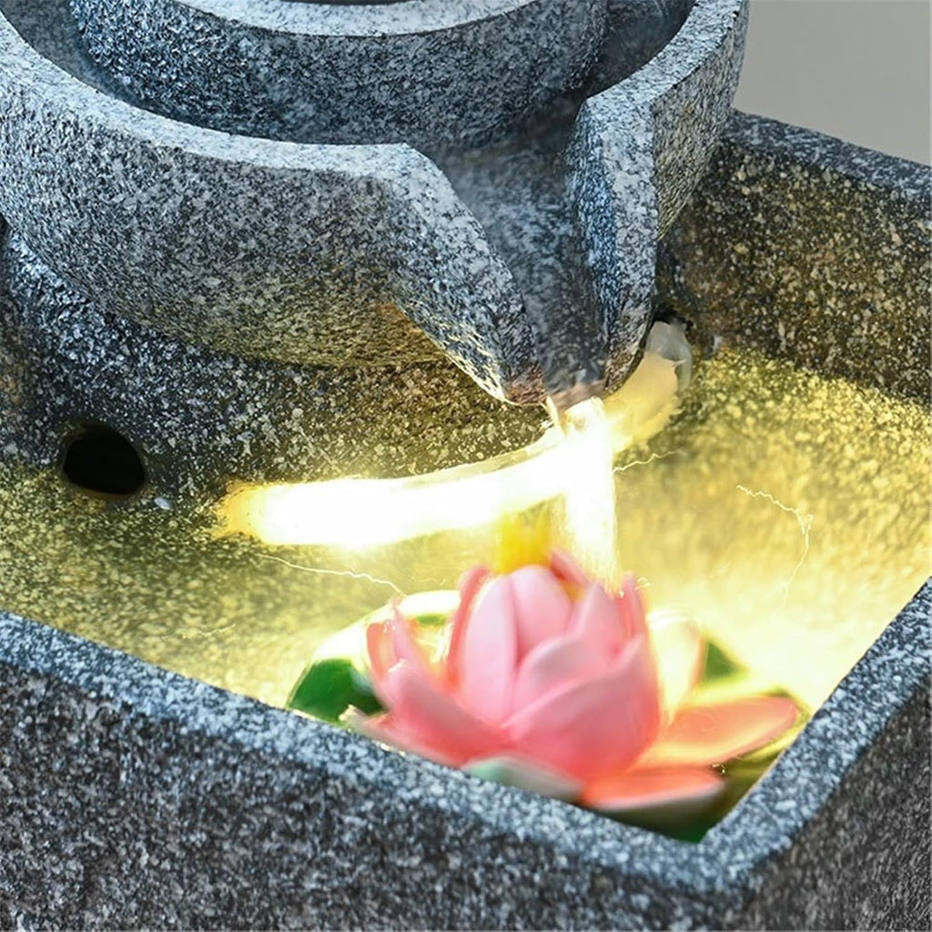 Tabletop Fountain Small Relaxing Indoor Fountain - Meditation for Home, Office, Bedroom(Small)