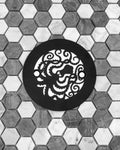 Round Octopus Shower Drain Cover (Matte Black, 4.25 Inch)