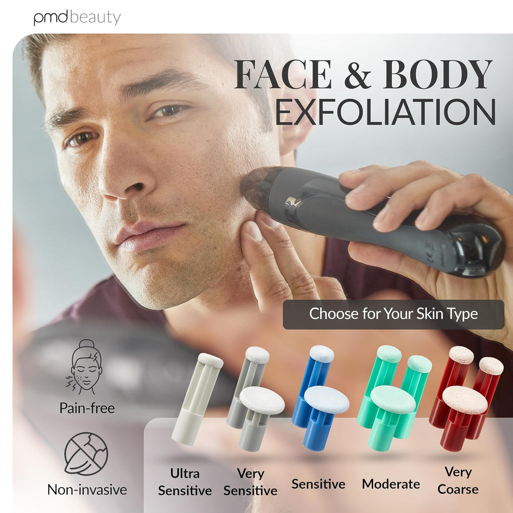PMD Beauty Personal Microderm Elite Pro - At-Home Use, Facial Exfoliator Tool, Microdermabrasion Machine Kit for Face and Body Skincare