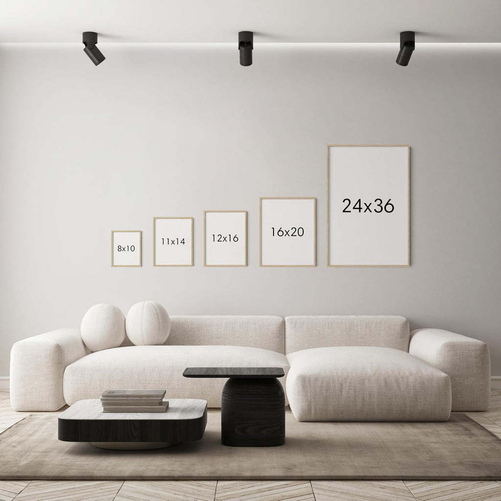 HAUS AND HUES Black and White Abstract Wall Art – Modern Minimalist Artwork for Living Room, Abstract Wall Décor for Home or Office (Unframed, 24x36)