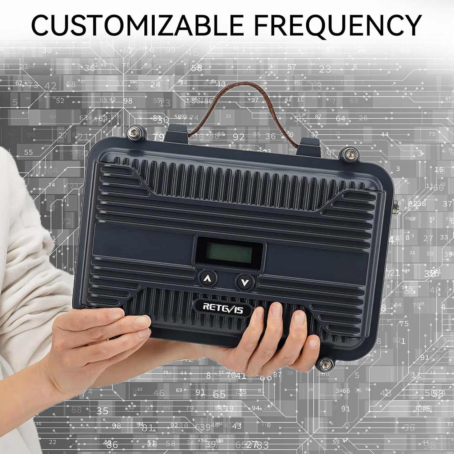 Retevis RT97S Customizable Repeater, RT97 Upgraded Version, Radio Repeater, Full Duplex Analog Repeater, Compatible with Raspberry Pi, High Power, for Remote Area, Emergency Rescue(1 Pack)