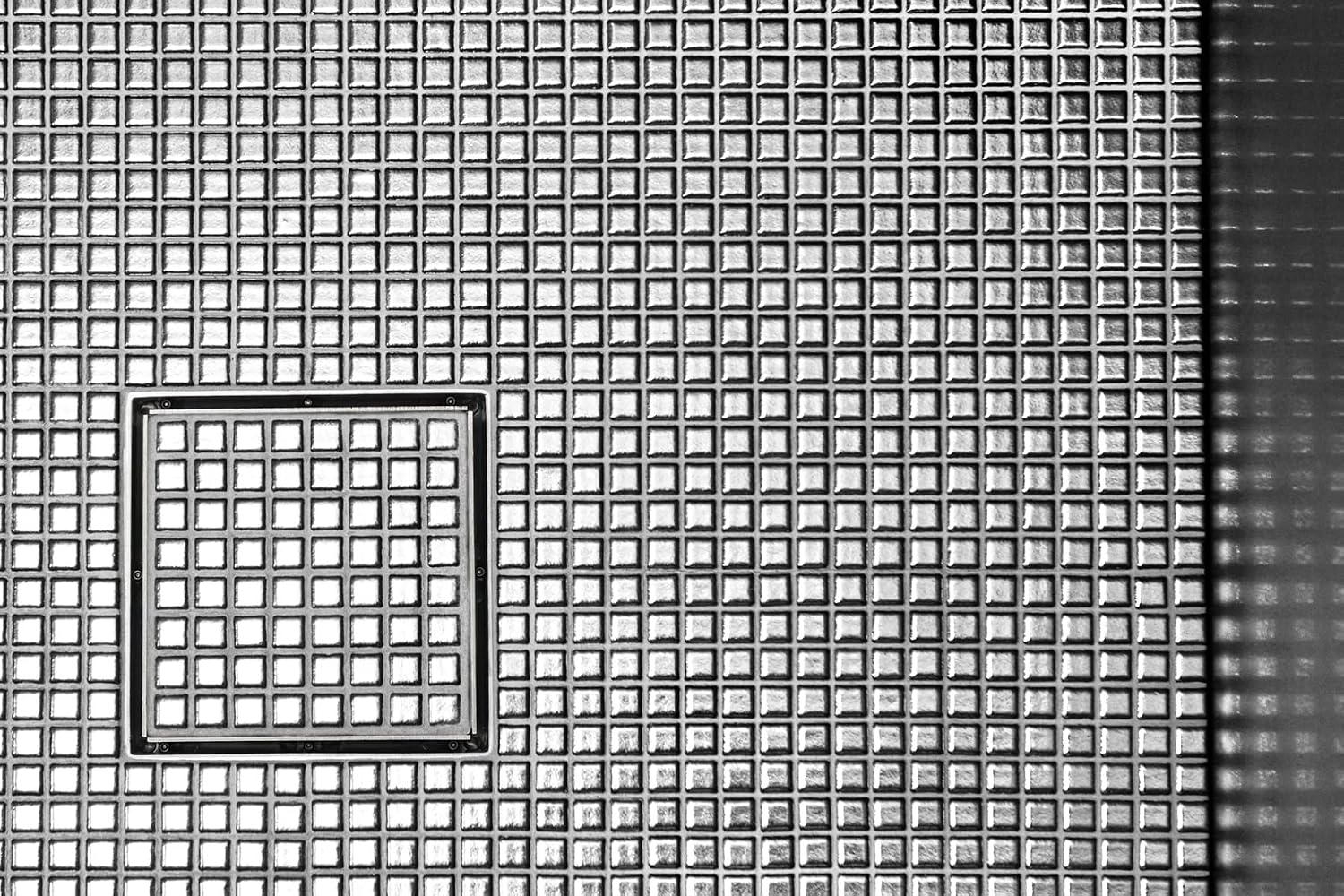 Infinity Drain LTD5-2P ORB 5' x 5' LTD 5 Tile Insert Complete Kit in Oil Rubbed Bronze with PVC Drain Body, 2' Outlet