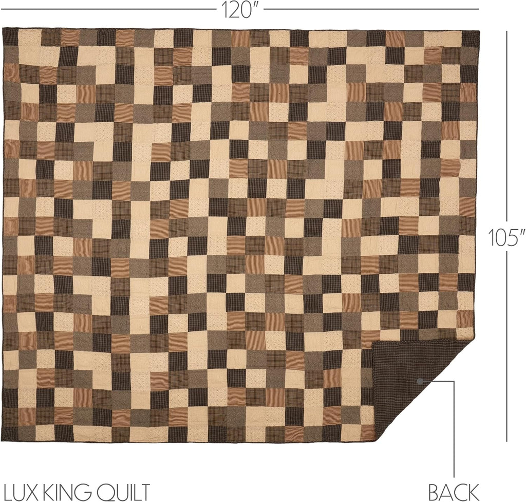VHC Brands Kettle Grove 5 Piece Luxury King Quilt Set (1 Luxury King Quilt, 2 King Shams, 2 King Pillowcase)