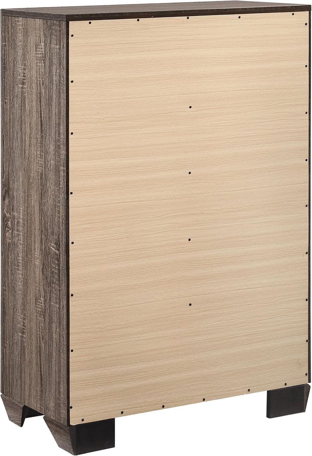 Coaster Home Furnishings Kauffman Transitional 5-Piece Bedroom Set Eastern King Size Storage Panel Bed Frame 54-inch Headboard Washed Taupe 204190KE-S5