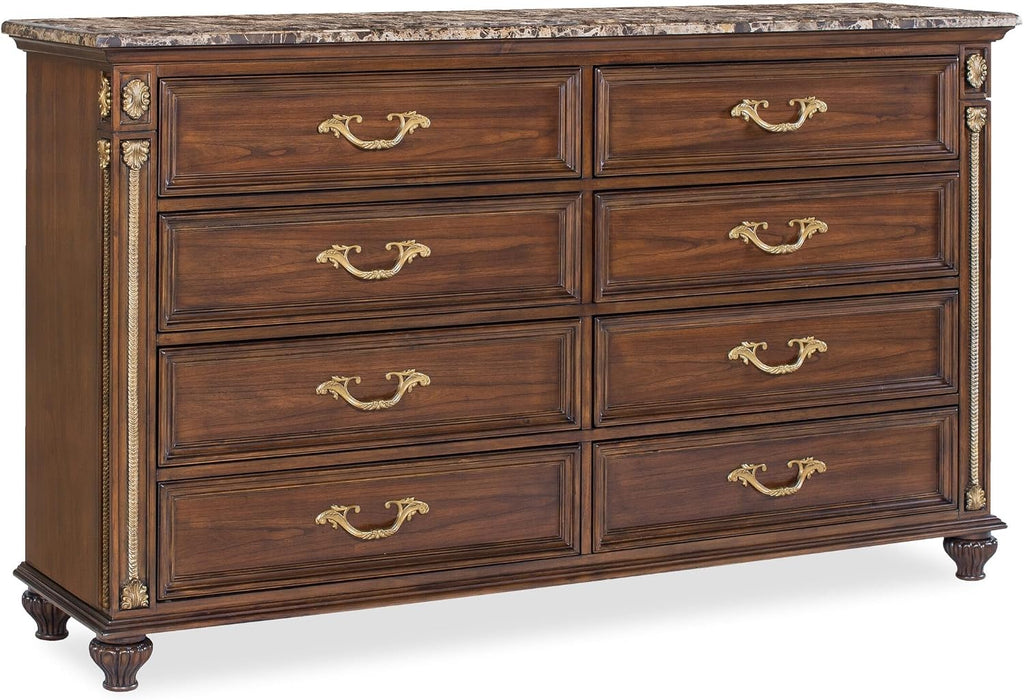 First of a Kind Marya Cherry King 5 Piece Bedroom Set