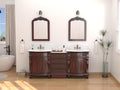 Hopkinton Bathroom Vanity with Stone top (White countertop, 78 inch)