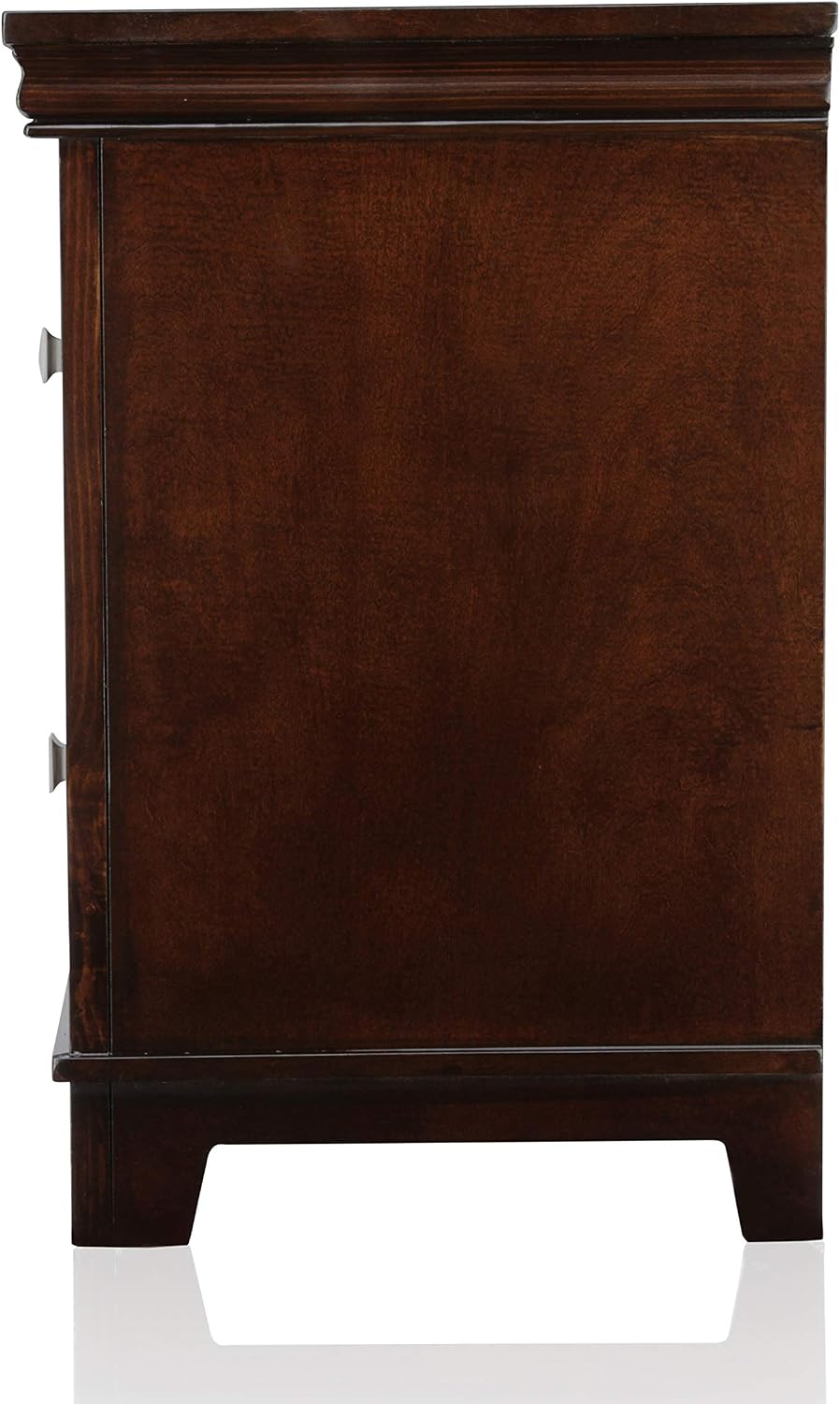 24/7 Shop at Home Zabdiel Casual Wood 3-Piece California King Bedroom Set, Brown Cherry