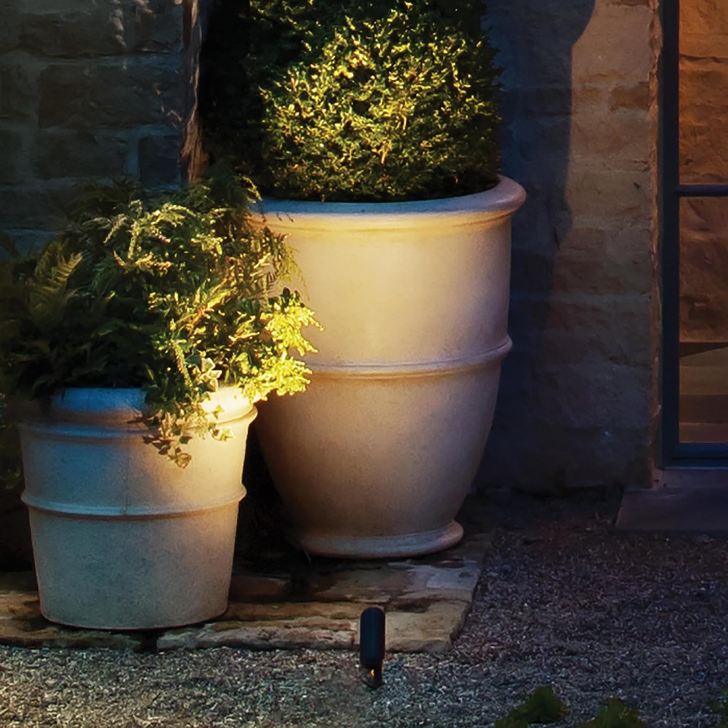 Hinkley Hardy Island Accent Spot Light 12V Mr16 Led 4W, Low Voltage Brass Satin Black